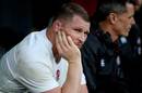 England's Dylan Hartley watches on from the sin-bin
