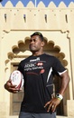 Fiji legend Waisale Serevi poses at the HSBC Rugby Festival powered by Serevi at Al Ain Rugby Club
