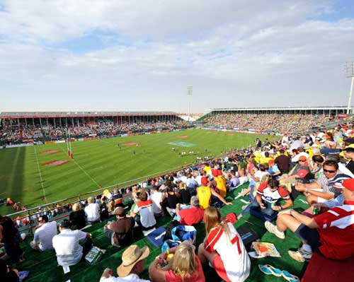 A general view of the Sevens Stadium in Dubai