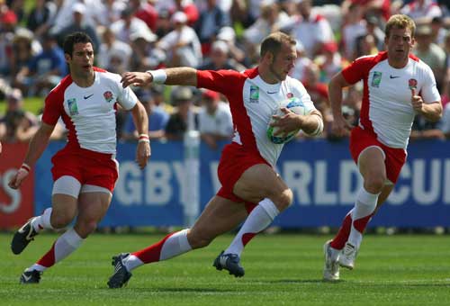 England's Ollie Phillips injects some pace into an attack