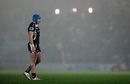 Exeter wing Jack Nowell cuts a lonely figure at a foggy Sandy Park