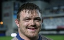 Mucky pup: Bath's David Wilson appears to have relished a muddy night in Montpellier