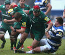 Leicester's Tom Youngs carries forward