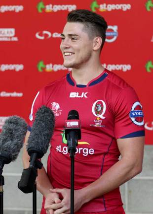 James O'Connor has faced the media for the first time as a Queensland Reds player, Super Rugby, Ballymore, Brisbane, January 6, 2015