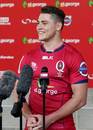 James O'Connor has faced the media for the first time as a Queensland Reds player