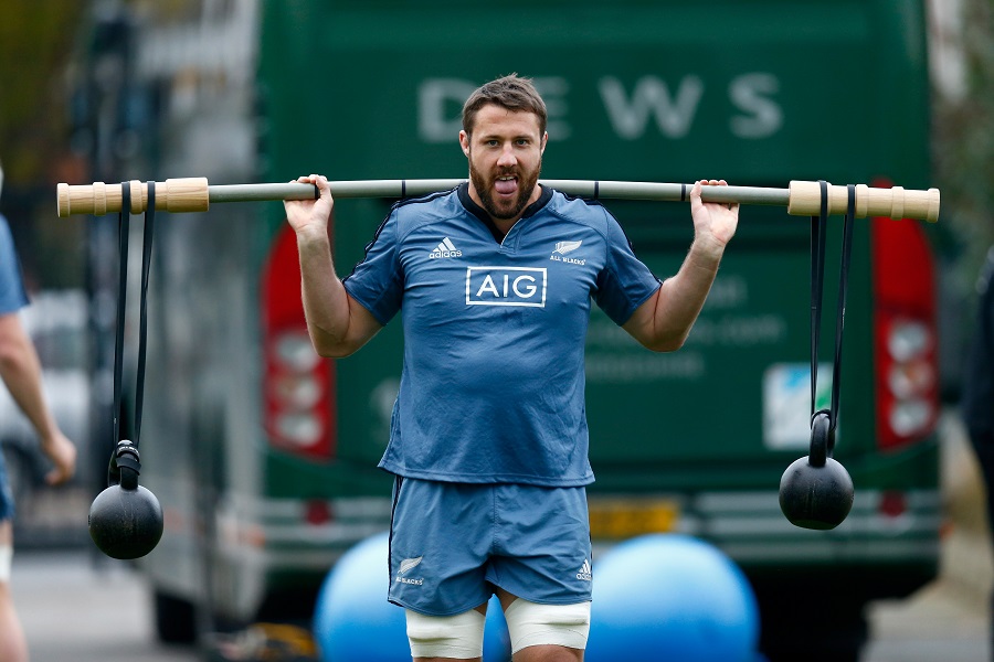 Jeremy Thrush trains ahead of New Zealand's clash with England