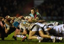 Danny Care prepares to feed the ball at the scrum