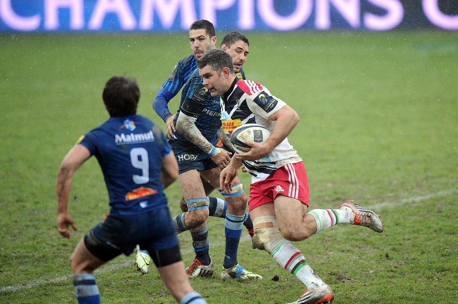 Nick Easter goes on the charge for Quins