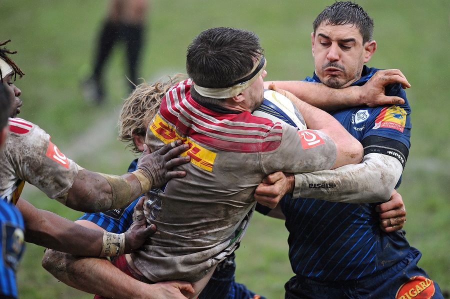 Harlequins and Castres do battle in the mud and the snow