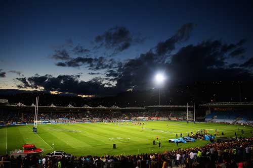 A general view of Carisbrook Stadium in Dunedin
