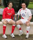 Wales' Ryan Jones sits alongside Phil Vickery