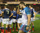 Ryan Wilson looks dejected at the end of the game
