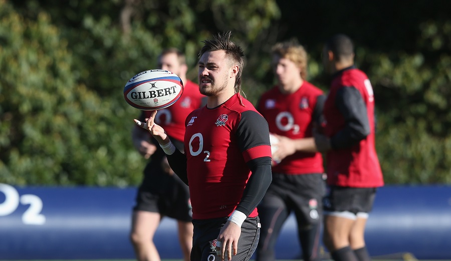 Jack Nowell trains with England
