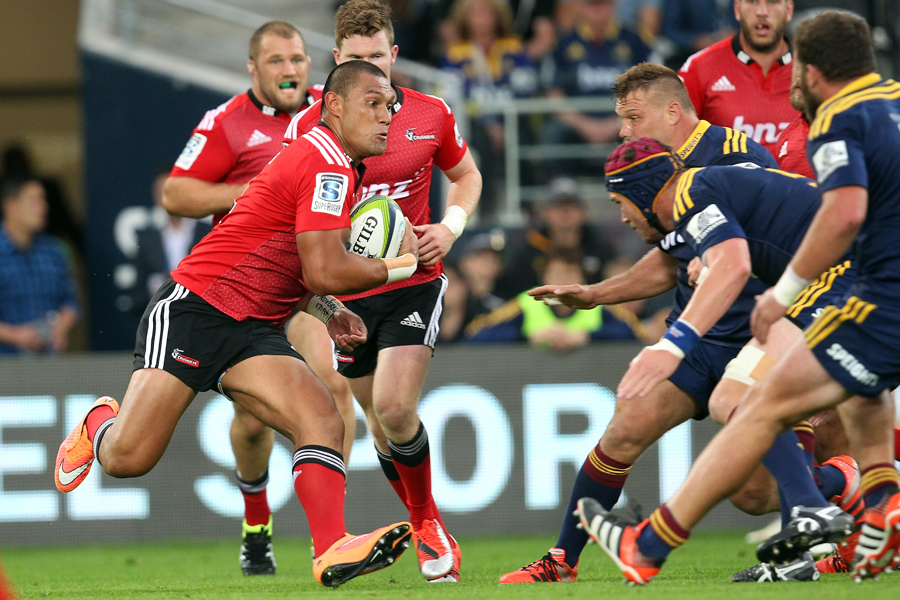 The Crusaders' Robbie Fruean on the charge
