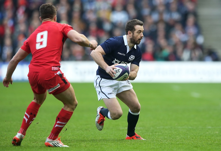 Greig Laidlaw looks for a pass