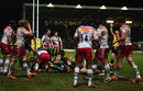 Samu Manoa pushes over for Northampton's first try