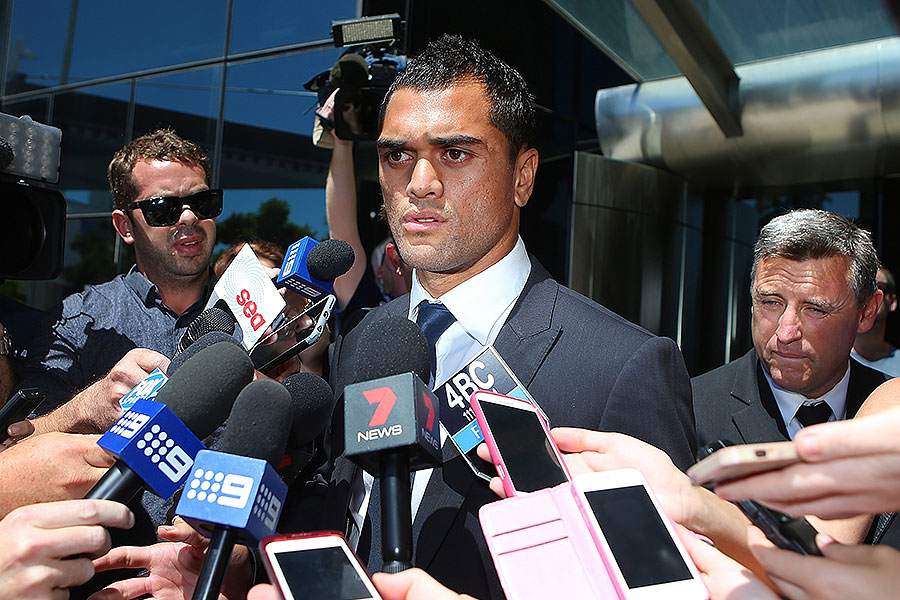 The Reds' Karmichael Hunt fronts the media