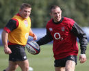 Mike Brown was all smiles in England training