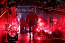 Sam Warburton leads out the Wales team