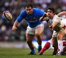 England's Harry Ellis the ball out from a ruck