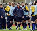 France coach Marc Lievremont offers some instruction to his side