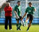 Wales fly-half James Hook in action during training in Rome