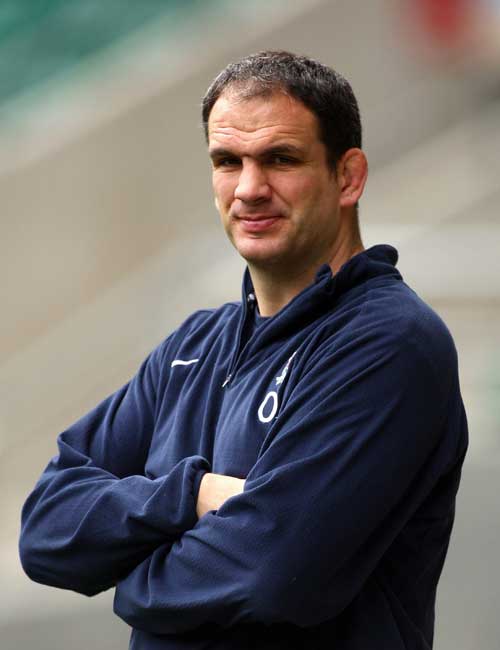 England manager Martin Johnson presides over a training session