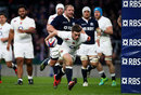 George Ford lunges for the line to score England's second try