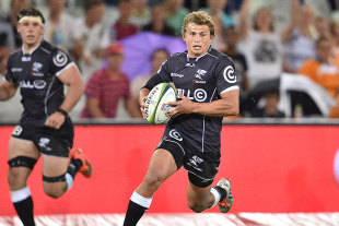 The Sharks' Patrick Lambie moves into the clear, Cheetahs v Sharks, Bloemfontein, March 14, 2015