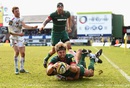 Geoff Parling touches down to score for Leicester