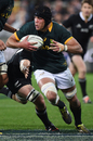 South Africa's Warren Whiteley runs with the ball