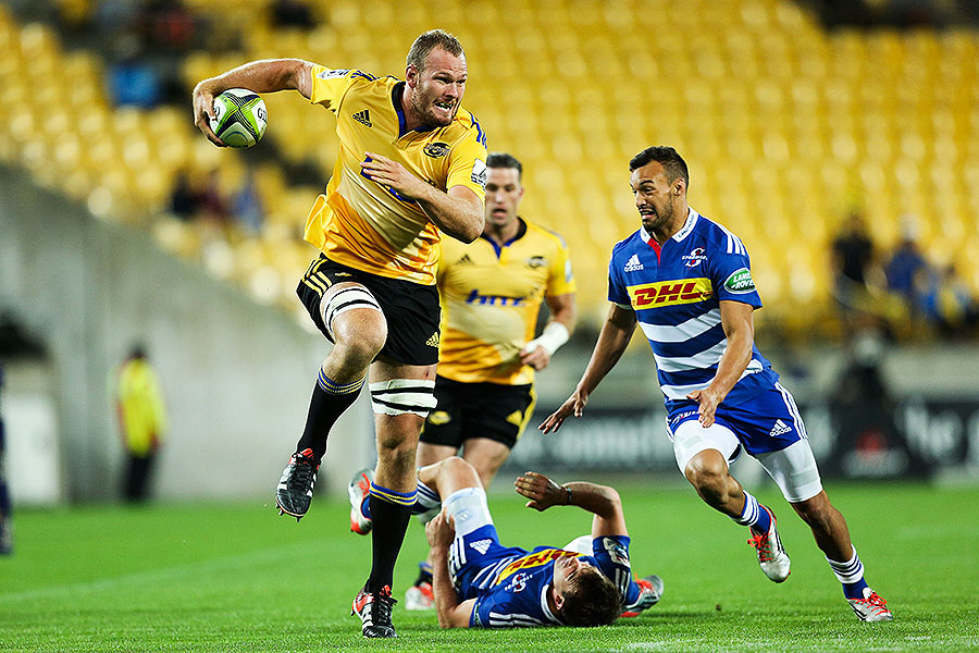 The Hurricanes' James Broadhurst on the charge