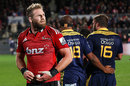 The Crusaders' Kieran Read looks on in disappointment