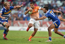 Clayton Blommetjies of the Cheetahs takes on the Stormers defence