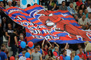 Grenoble fans unfurl a banner showing their support