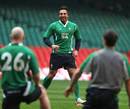 Wales' Gavin Henson has reason to smile during training