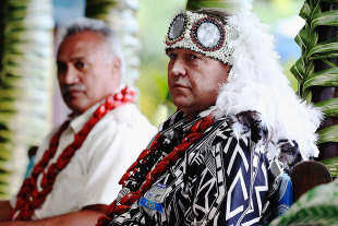 New Zealand coach Steve Hansen is made an honorary High Chief, Apia, Samoa, July 9 , 2015