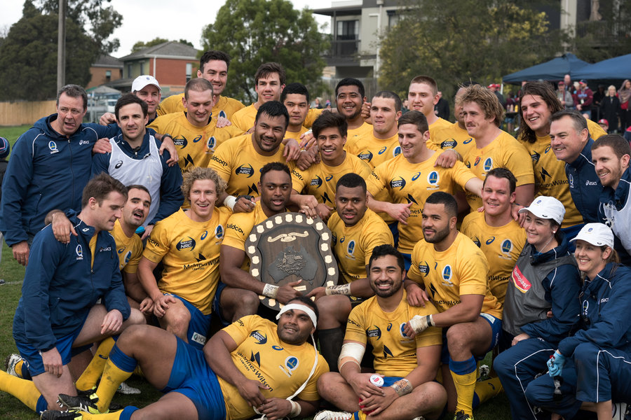 Brisbane City receive the Horan-Little Shield after defeating Melbourne Rising