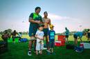 Australia's Will Skelton and Israel Folau engage new rugby fans
