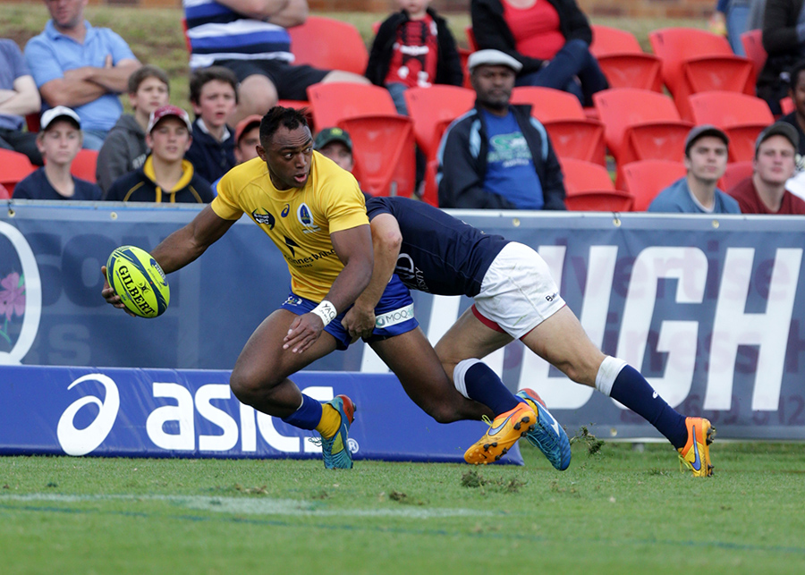 Brisbane City wing Chris Kuridrani looks to offload in the tackle