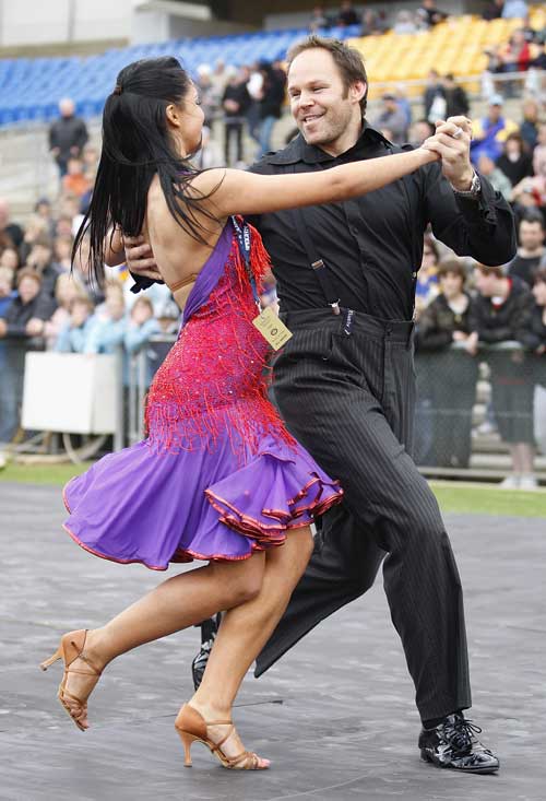 Former All Black Josh Kronfeld and his Dancing With The Stars partner Rachel Burstein