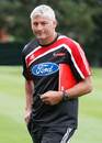 Crusaders coach Todd Blackadder arrives for a training session