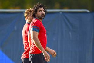 South Africa's Victor Matfield during a Springboks training session, Surrey Sports Park, Guildford, October 30. 2015