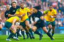 New Zealand's Ma'a Nonu takes on Australia's defence