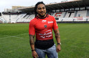 Toulon's Ma'a Nonu poses for photos on his first day at the club