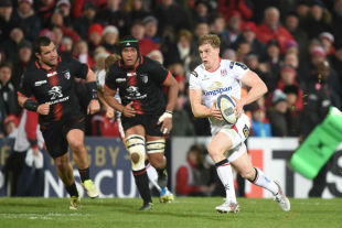 Andrew Trimble crosses over for Ulster against Toulouse