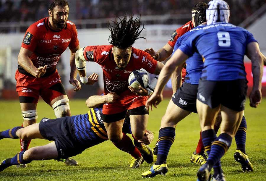 Toulon's Ma'a Nonu tries to break through the Leinster defence