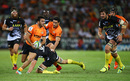 Martin Landajo tries to find a way through for the Jaguares