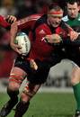 Munster's Mick O'Driscoll tries to break through the Wasps defence