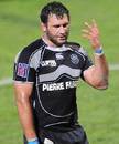 Castres captain Lionel Nallet reacts as he leaves the pitch